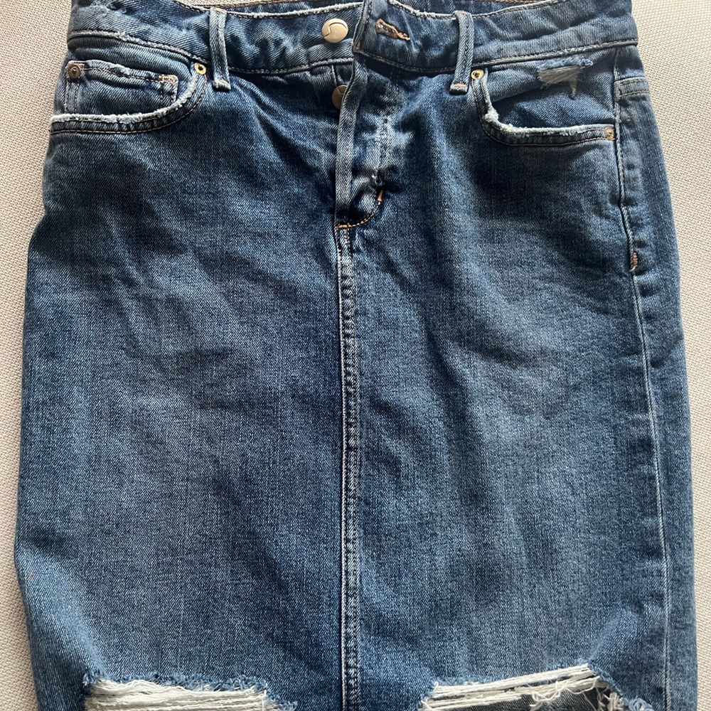 Joes jeans Classic midi Blue Denim Skirt